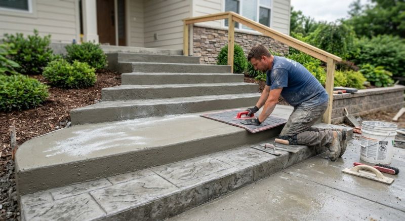 Stamped Concrete Installation in Fort Worth, TX